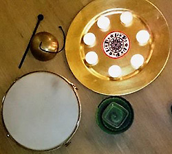 AQRT logo and candles