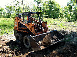 clearing the road at the main AQRT Center