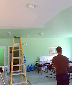 painting the new AQRT Center in NY
