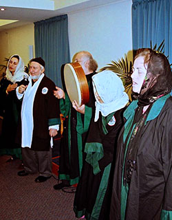 Shaykh Taner and murids in zikr ceremony